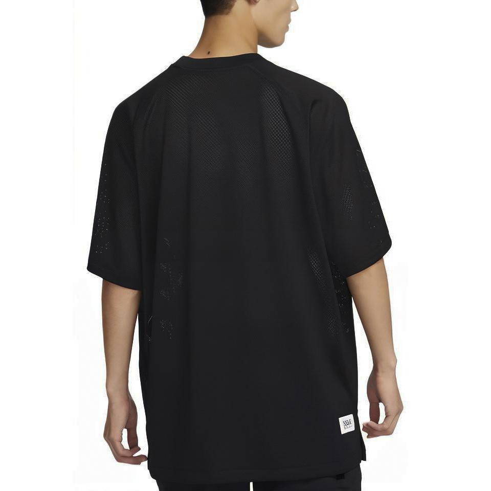 Nike Logo Print Loose-Fit Breathable Sports Short-Sleeve T-Shirt Men Tops Black FQ0358-010