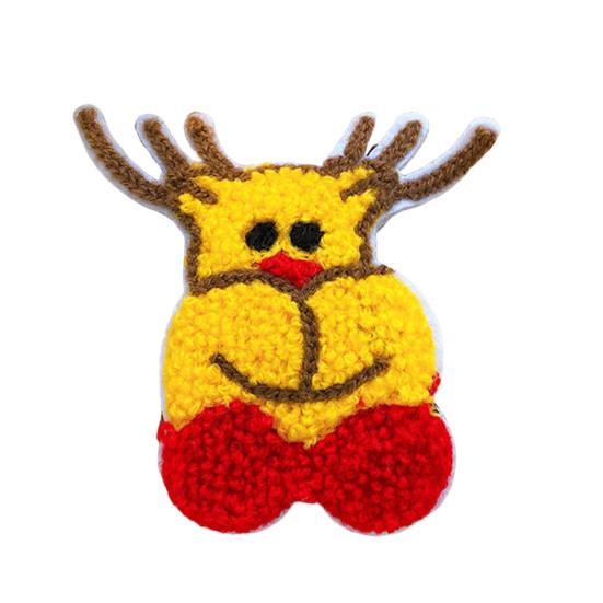 Christmas Brooch Embroidery Anti-rust Portable New Year Creative Decorate Long Lasting Cartoon Santa Claus