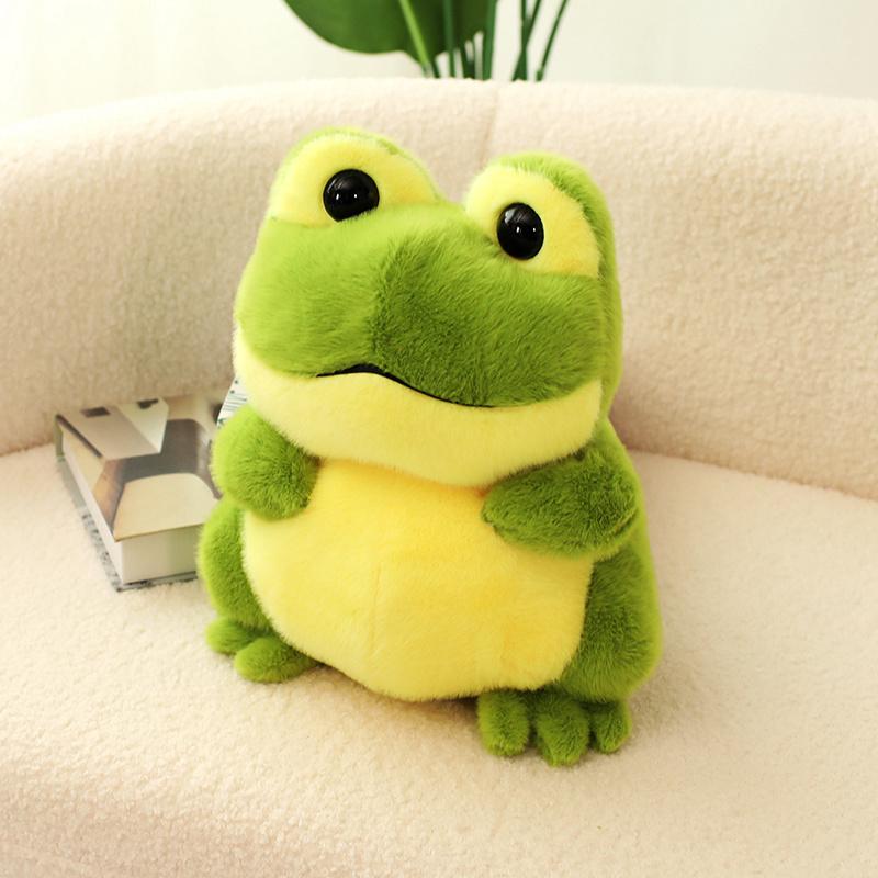 20/30CM Kawaii Cartoon Simulation Anime Frog Stuffed Animal Plush Toy Children's Lovely Frog Handmade Doll Festival Gift