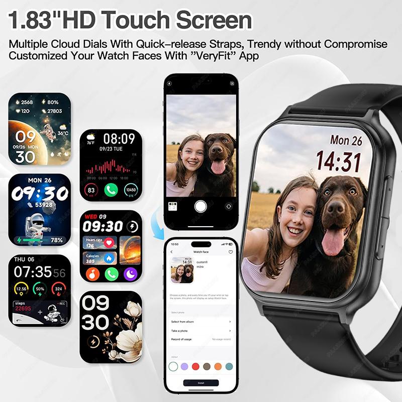 Brand new neutral sports smartwatch, collocation 700mAh large capacity battery, Bluetooth call, fitness tracker, Health monitor