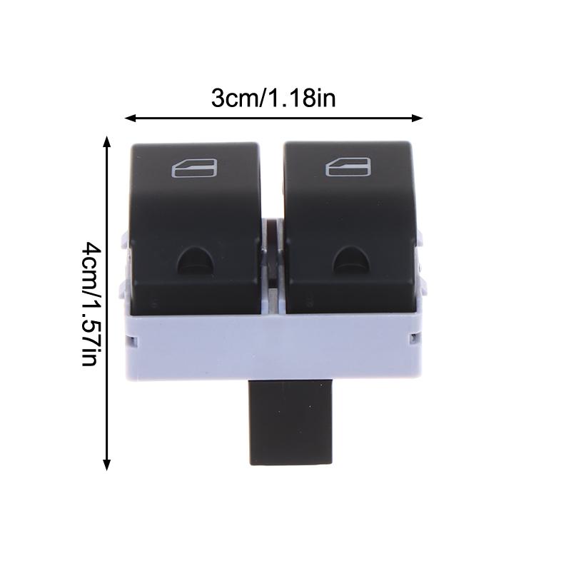 Front Left Driver Side Power Window Switch Window Control Switch Lifting Control Button Fit For 2002-2009 6Q0959858