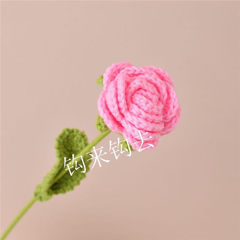 Handmade Knitted Wool Rose - Creative Valentine's Day or Birthday Gift for Girlfriend or Best Friend