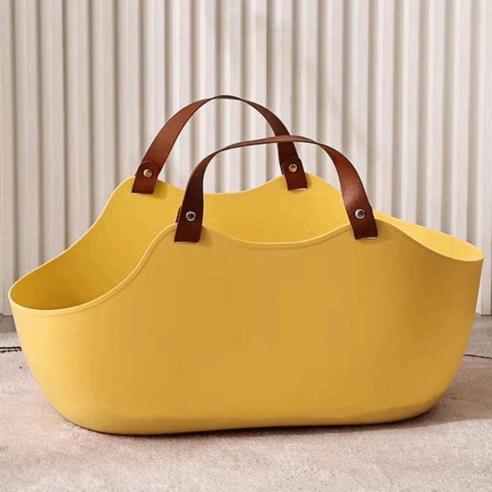 

Большой кошачий лоток с лопаткой для песка Открытый кошачий туалет Полузакрытый кошачий туалет Для использования в помещении жёлтый