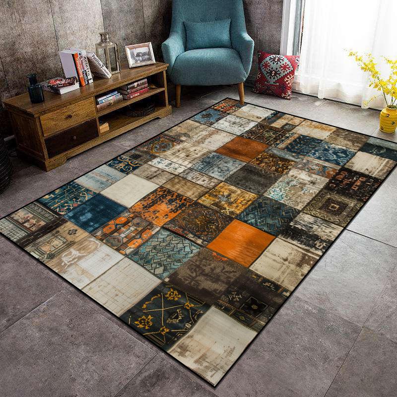 

Богемные Ретро Ковры для Гостиной БОХО Абстрактный Дом Большой Ковер Прихожая Дверной Коврик Декор Комнаты Коврик для Ног Моющийся 60x90cm door mat