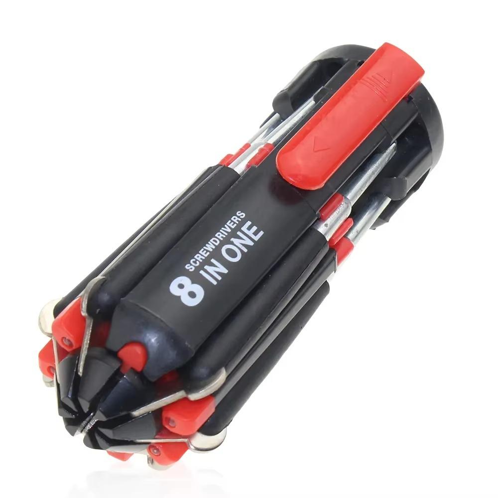 Multitool Folding Screwdriver Bits 8 in 1 Cross Flathead Screw Gifts Slotted Phillips Screwdriver