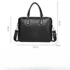 Thin Men's Briefcase Genuine Leather Computer Bag