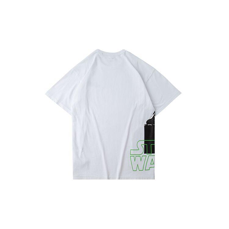Li Ning T Shirts Men's White Crew Neck Moderate Straight Fit AHSQ267-3