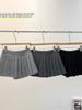 Korean Style High Waist Gray Wool Pleated Mini Skirt for Women - Sexy, Versatile, Anti-Exposure, Slimming, Autumn/Winter