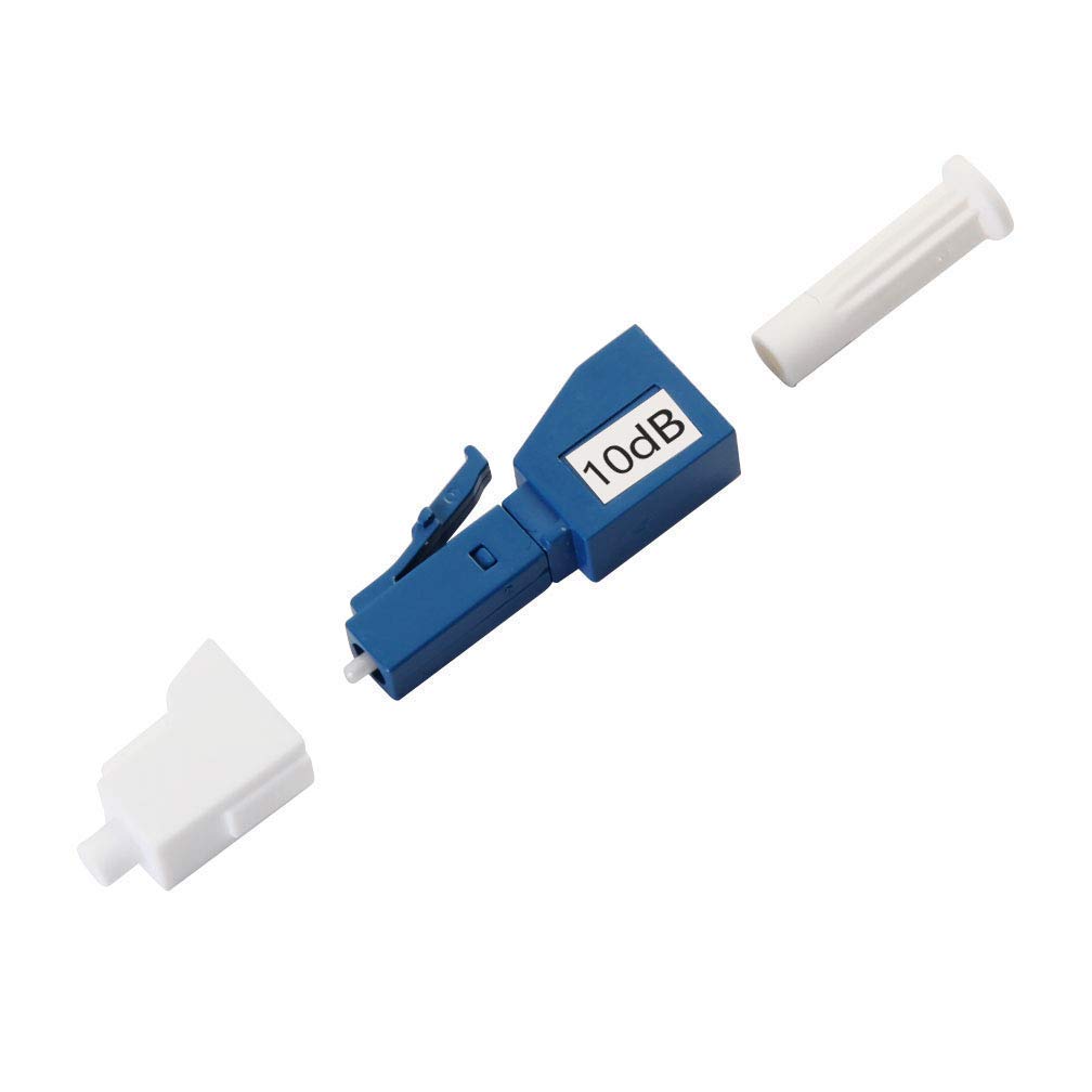 10Gtek Fiber Optic Single Fixed Optical Attenuator Attenuator, LC/UPC Mode, (Attenuator), Male-Female, 3dB/5dB/7dB/10dB Selectable, 2-Pack