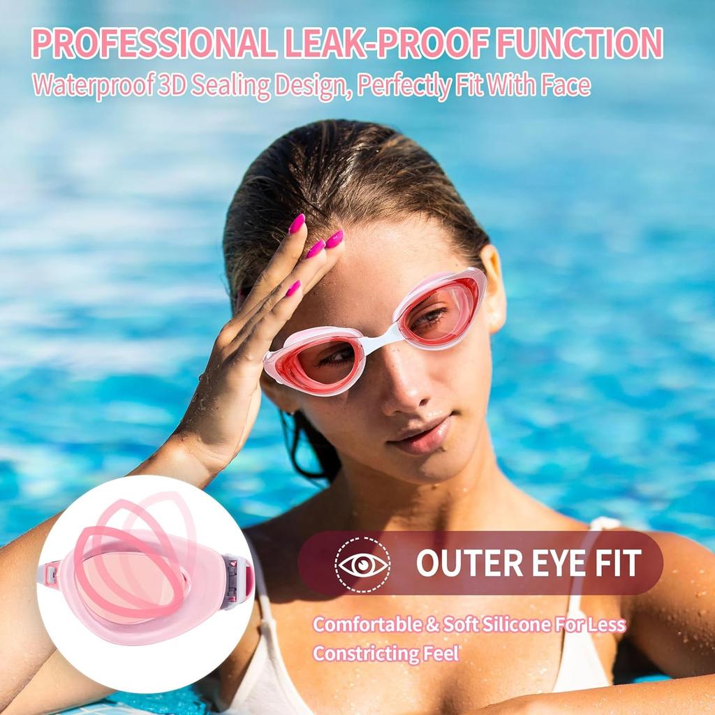Schwimmbrille Professionelle Anti-Fog UV Schwimmbrille Männer Frauen Silikon Schwimmen Sportbrille