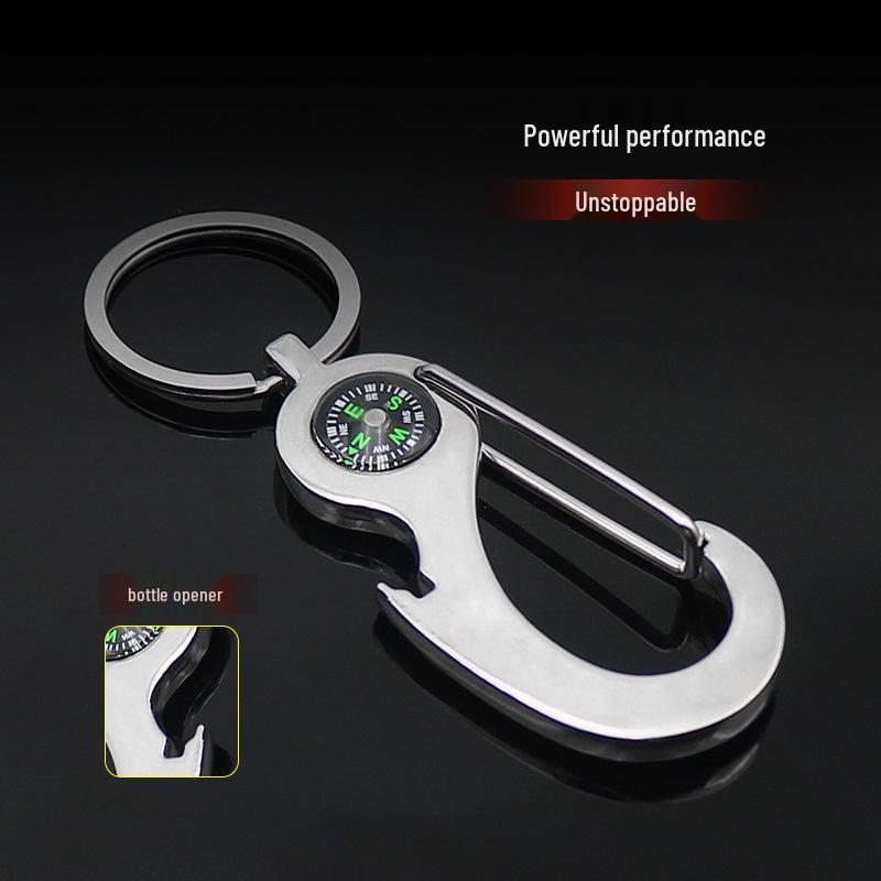 Steering Wheel Compass Keychain: Multiple Styles