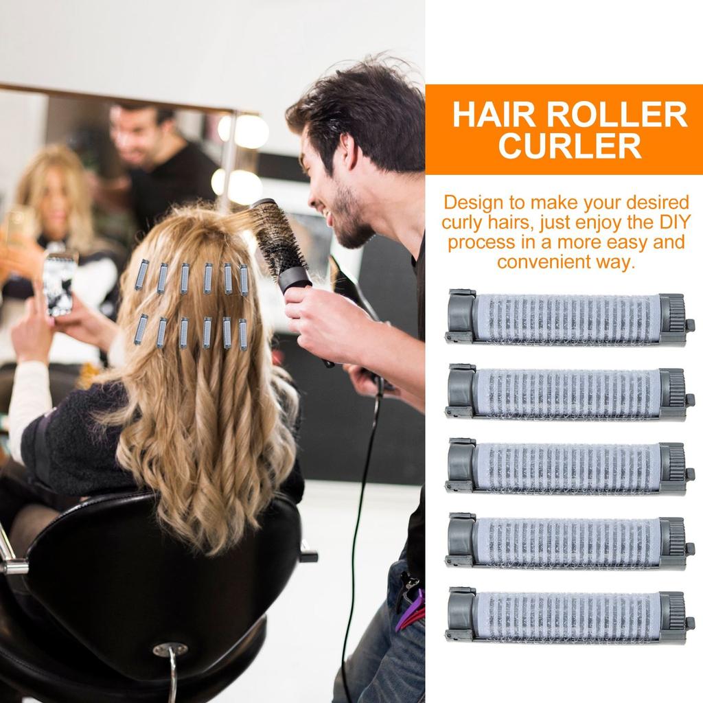 20 Stück Lockenwickler-Set für kurze Haare, Wurzel-Dauerwelle, Volumen-Clips, Loop-Lockenwickler, Haarwurzel-Dauerwelle, Stangen, Lockenwickler mit Clips, flauschiger Dauerwellen-Clip