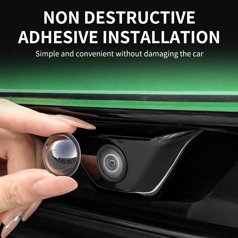 Car 360 Panoramic Camera Lens Protective Cover HD Transparent Anti-collision 1 Pair Fit for Most Sedan SUV Cars