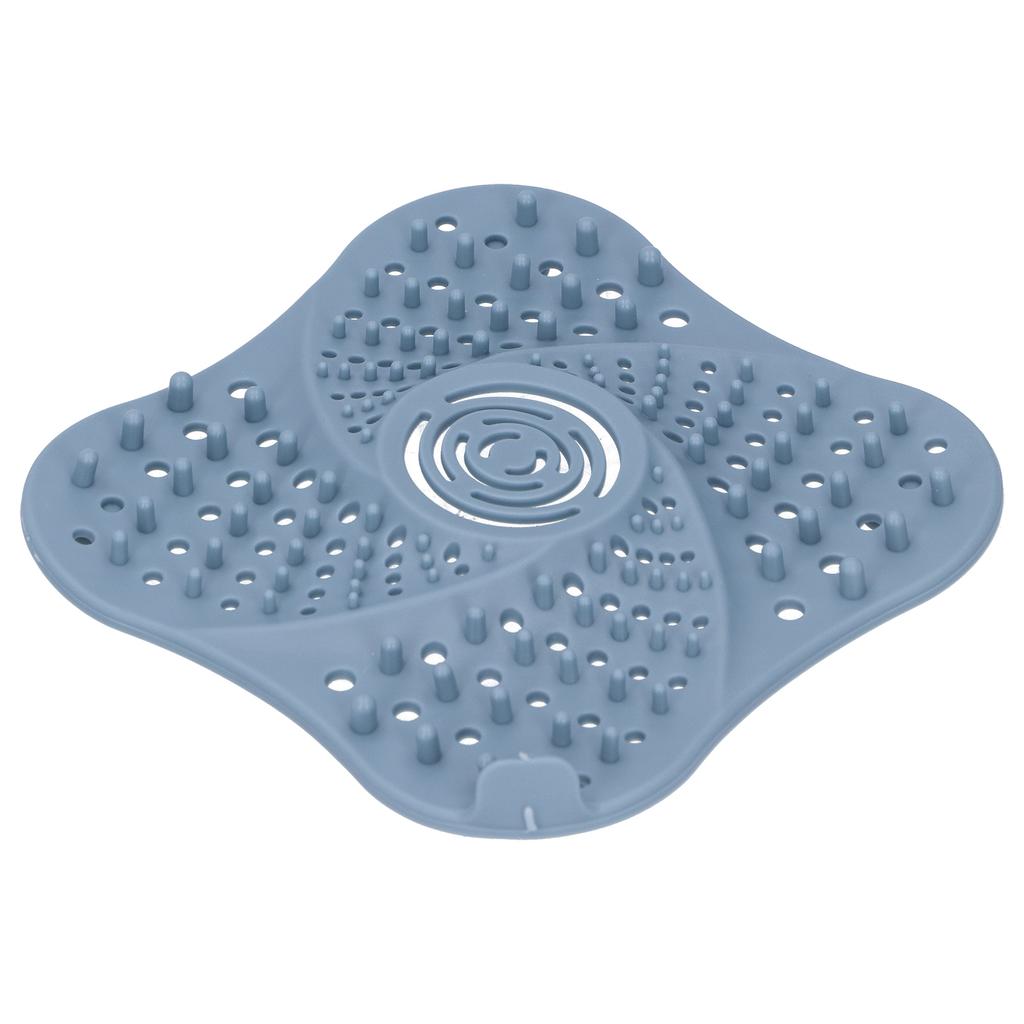 Cubierta de Desagüe de Piso de Baño Atrapapelos Tapón Antibloqueo Filtro de Alcantarilla para Fregadero Azul