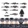 City SWAT Ghost Commando Figures Building Blocks Modern Police Special Forces UN Army Soldier Military Weapone Bricks Toys