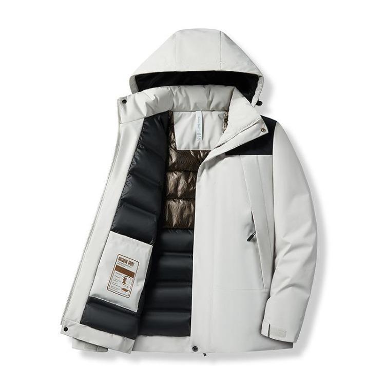 Black Gold Winter Cotton Jacket Warmth Retention High Waterproof Thickened