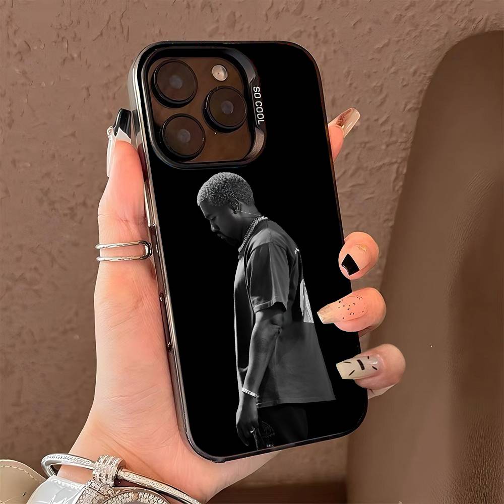 k-Kanye West-t phone case for iPhone 17 17Air 16 15 14 13 12 11 Pro Max Plus Colorful Silver