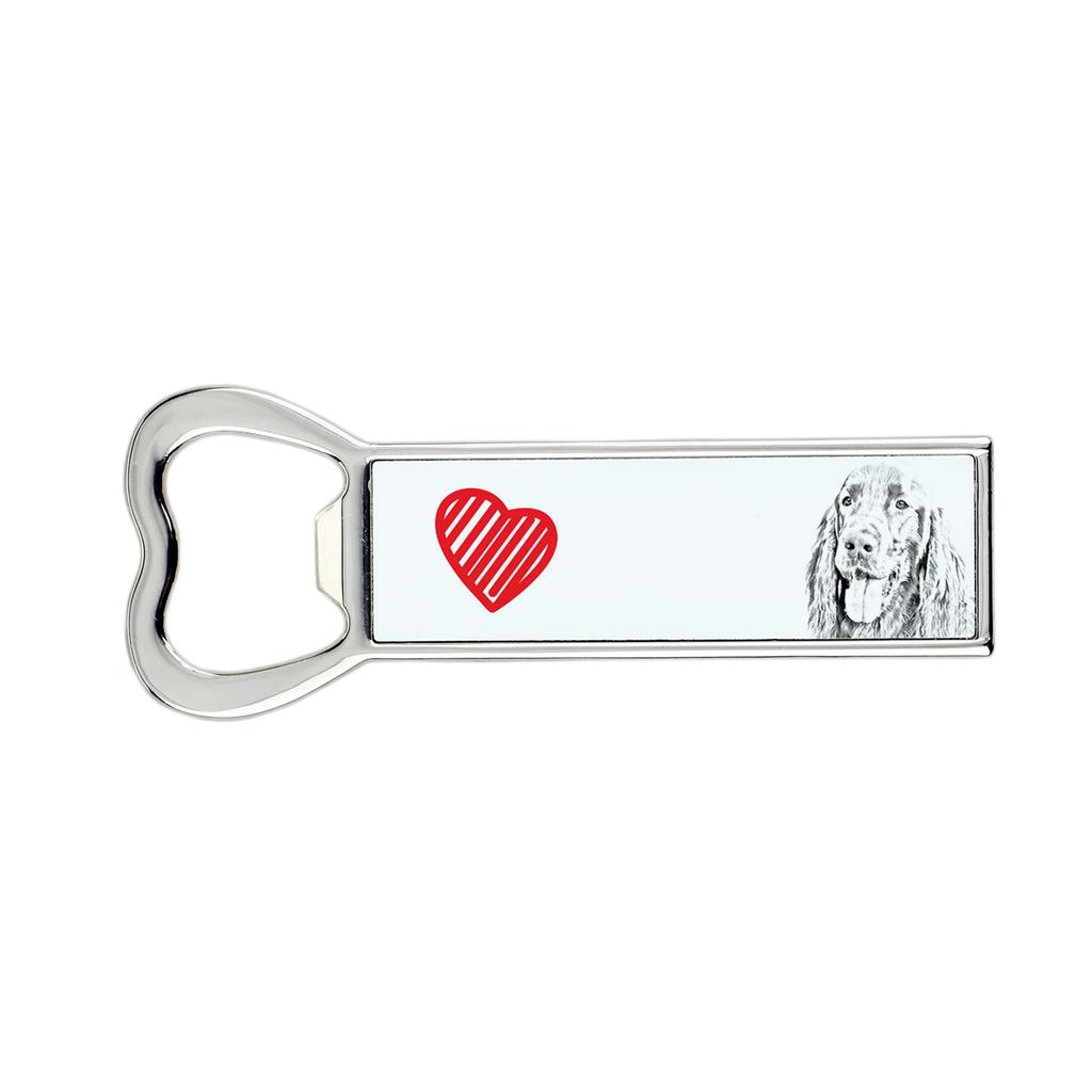 English setter, Lawerack, Laverack I – Bottle opener with a dog, personalized fridge opener | Art-Dog