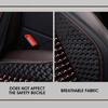 1/2x Car Seat Covers Interior Accessories Wooden Bead Seat Cushion Summer Cool Auto Seat Mat Pad PU Leather Breathable Handmade