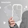 Fashion Cute Transparent Wave Phone Case For iPhone 14 Case For iPhone 11 12 13 14 Pro Max XR XS Max X 7 8 14 Plus Clear Cover
