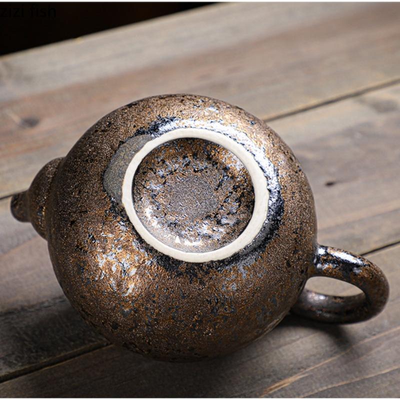 Coarse Pottery Teapot Single Pot Ceramic Teaware Tea Kettle Tea Infuser Kung Fu Teapot Afternoon Teas Brewing Tools