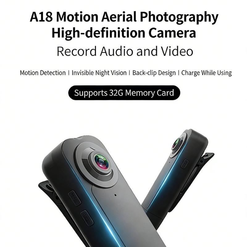 Clear 1080P Action Camera Created From Shockproof ABS Material For Active Sports