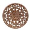 Wood Carving Flower Carving Furniture Cabinet Log Decal Unpainted Wood Pattern Decal Decorative Figure 15x15x0.8cm