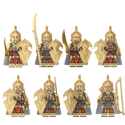 KT1032 Warrior Medieval Soldier Assembling Building Block Toy XP246-253