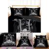 Premium Skull Duvet Set Quilt Cover Bedding In Luxury 3d Hd Print Design