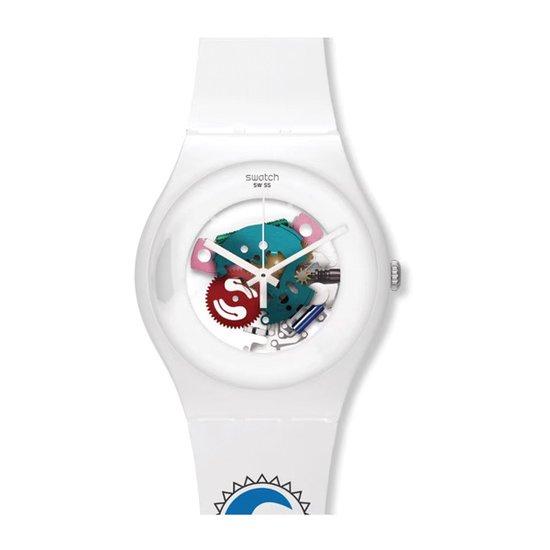 

Swatch наручные часы мужские резиновые БЕЛЫЙ ЛАК SUOW100