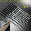 10 Pcs Guitar Frets/Nuts Polished File Rasp Grinding Knife Professional Repair Burnish Tool for Guitar  Ukulele Mandolin