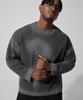 DRIX Vintage Waffle Oversized Long Sleeve_Charcoal