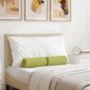 Bolster Cushions 2 pcs Light Green Ø 15 x 40 cm Fabric