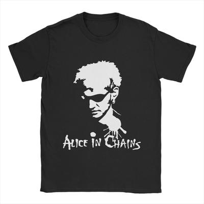 Συγκρότημα Alice in Chains Ανδρικά T-Shirts Δροσερά T-Shirts Κοντομάνικο T-Shirt με Στρογγυλή Λαιμόκοψη 100% Βαμβάκι 4XL 5XL Μπλούζες