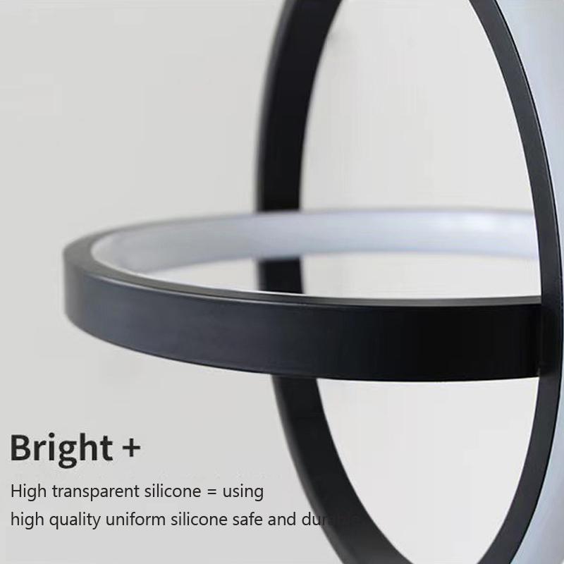 Nowoczesna lampa wisząca LED Czarny żyrandol Lampa wisząca do jadalni Hotel Sypialnia Lampka nocna Dekoracja domu Lampa wisząca