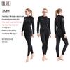 OUZO 3mm Thick Warm Diving Suit for Men and Women - CR Super Elastic Jellyfish Proof for Winter, Snorkeling, Surfing, and Watersports.
