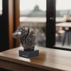 Dackel Langhaar, Wiener Hund, Dachshund - Hundestatue, Büste auf Steinsockel, Skulptur, Trophäe für Hundeausstellung der Marke Art-Dog