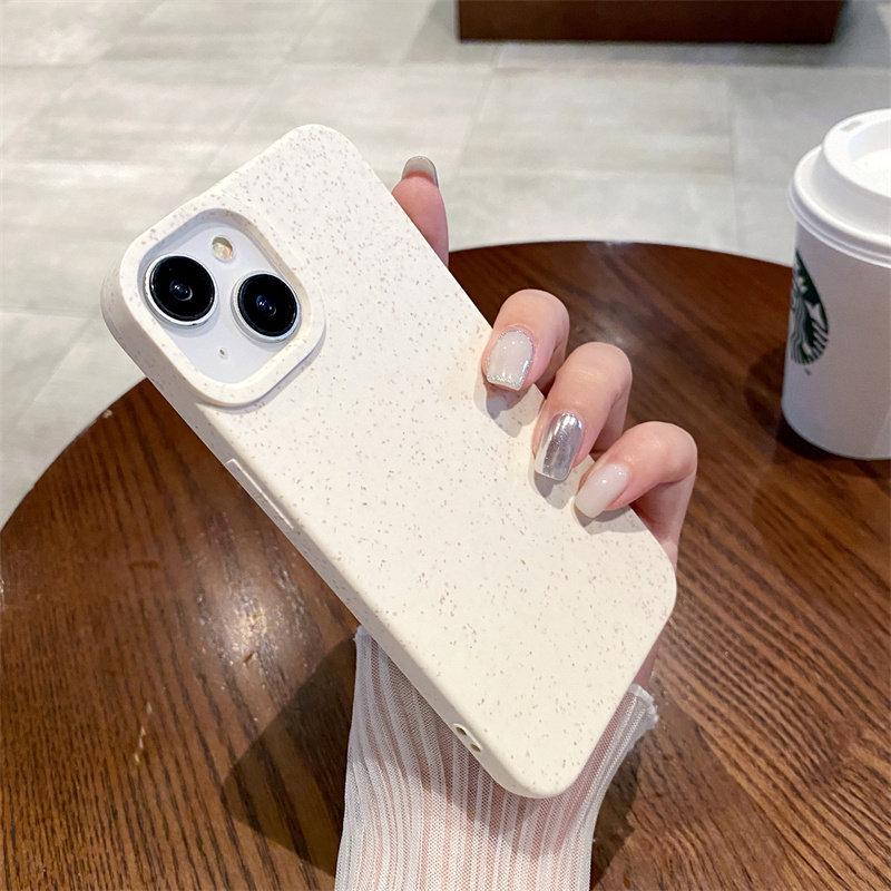 Wheat Husk Apple 17PRO & iPhone 16/XR/13/15 Solid Color Drop-Proof Case