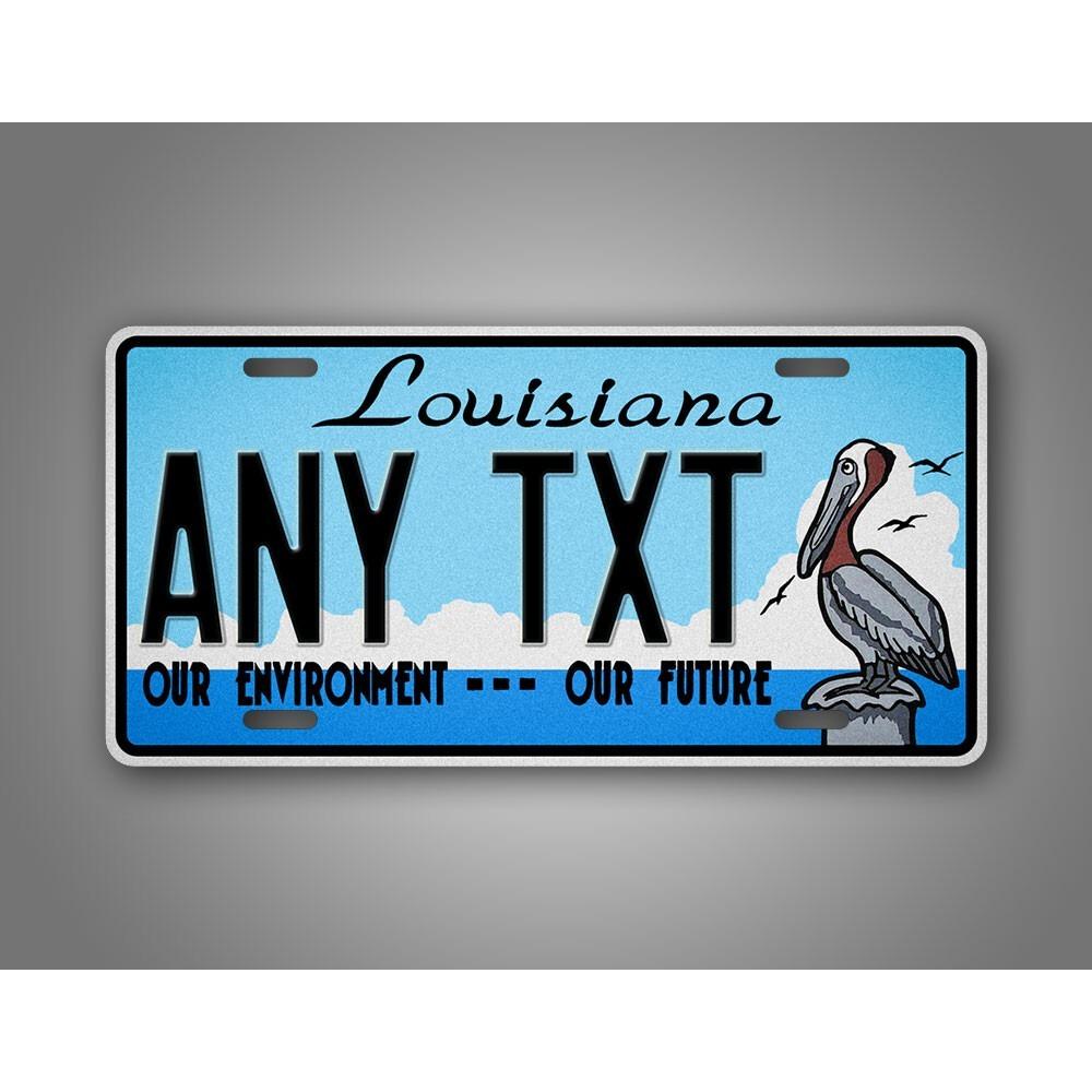 

Personalized Metal Tin Sign 6x12 Custom Text Wall Decor License Plate белый