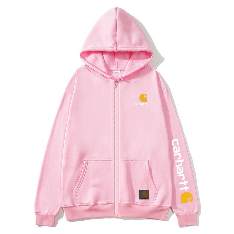 Carhartt Print Reißverschluss Hoodie für Damen & Herren: Trendige Herbst-/Winter-Oberbekleidung