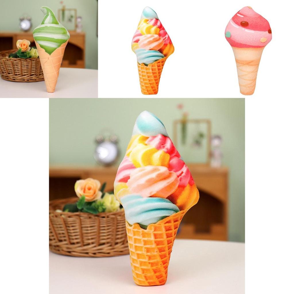 Crispy Cone Ice Cream Plush Doll Adorable Stuffed Toy For Kids Short Plush Material Customizable Design