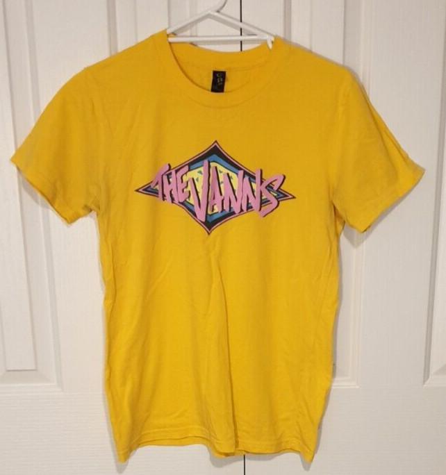 

THE VANNS Australian Indie Rock Band Tee TShirt. Colour Yellow Size Adult Small Unisex T-Shirt XL