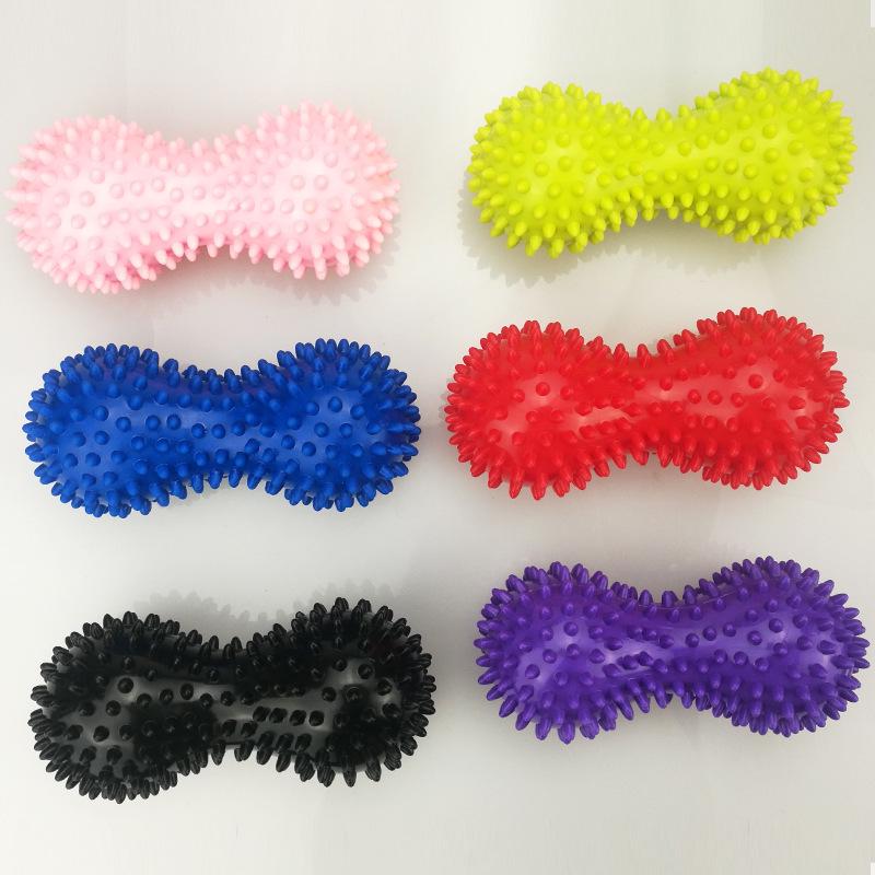 PVC Spiky Peanut Massage Ball for Acupressure, Yoga, and Fitness
