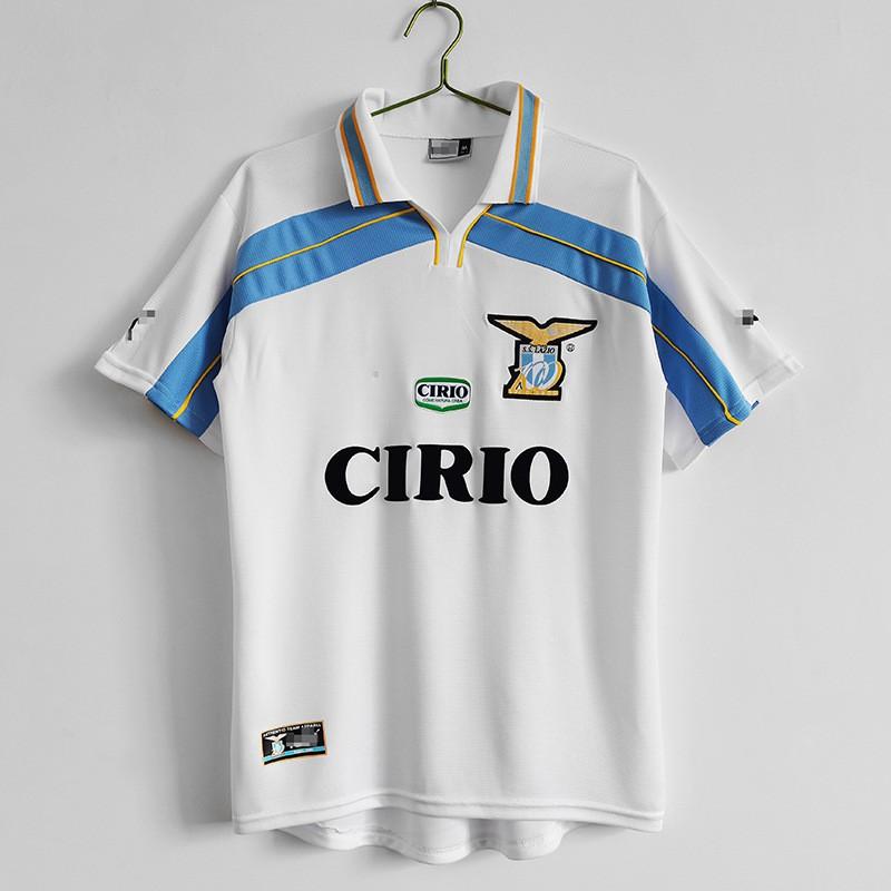 Lazio Retro Football Jersey 1998-99 Veron 23 Short Sleeve Soccer Shirt Men Women Adult