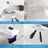 Headband Magnifying Glasses With Lamp Adjustable 5 Lens 1.0x 1.5x 2.0x 2.5x 3.5x