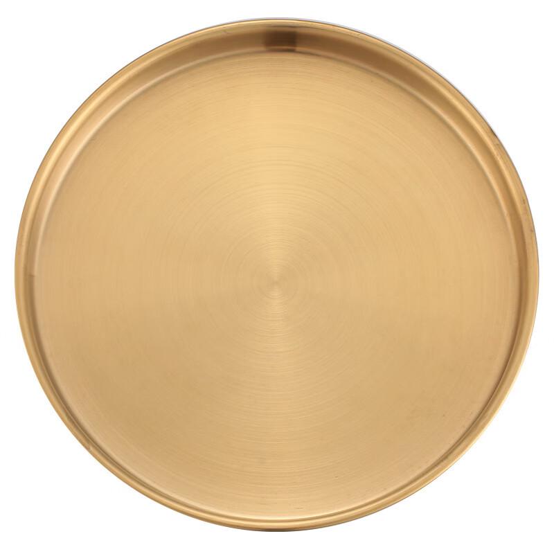 ZISIZ Stainless Steel Round Serving Tray