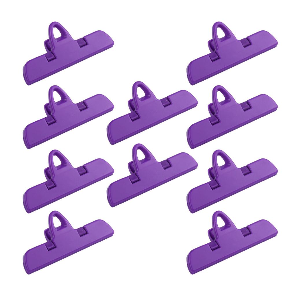 Pack of 10 Food Storage Bag Clip Preserve Snacks with Sturdy ABS Materials Accessory for Home and Dorm Daily Use