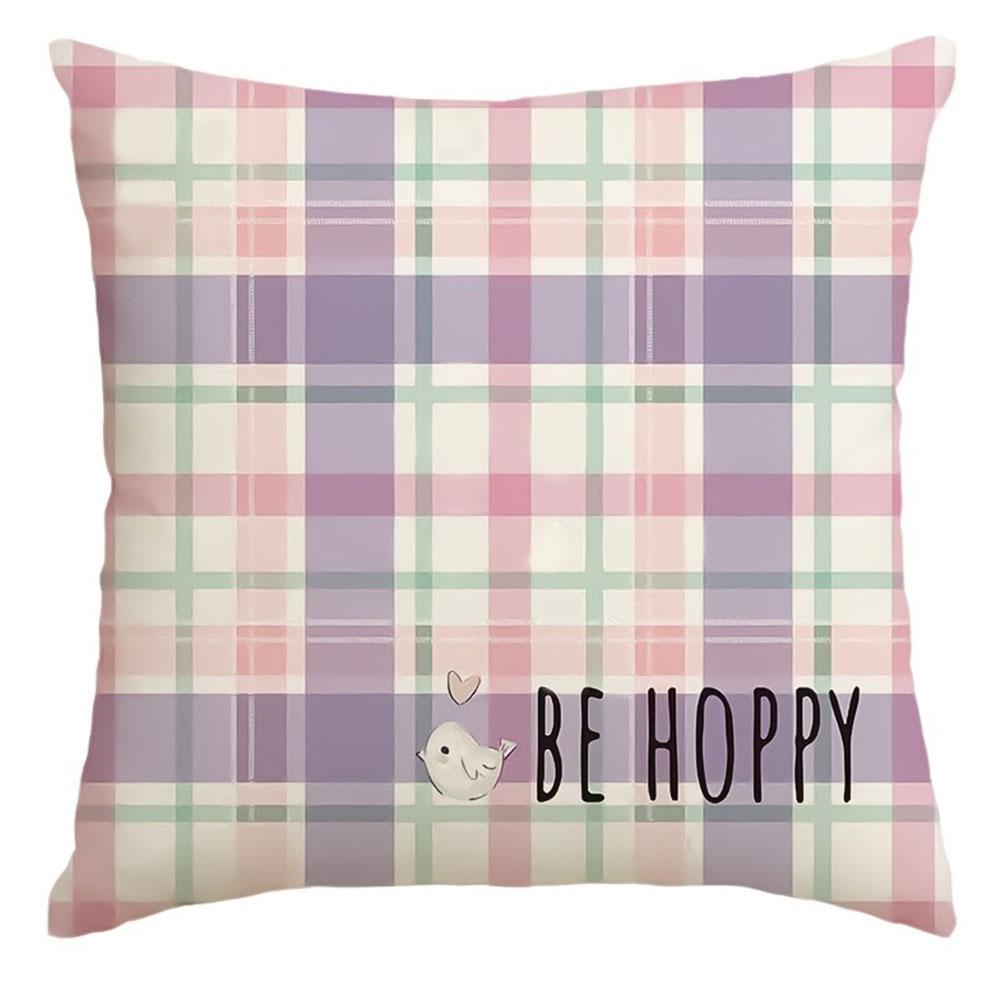

Easter Gift Pattern Pillowcase Nordic Home Decor Pillowcase Holiday Bedroom Living Room Decoration Polyester Cushion Cover 16x16Inch