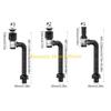 F26C Convenient Sink Drain Solution ABS & Steel Sink Drain Set Drain Pipe Set Preventing Clogs Unpleasant Odors for Bathroom