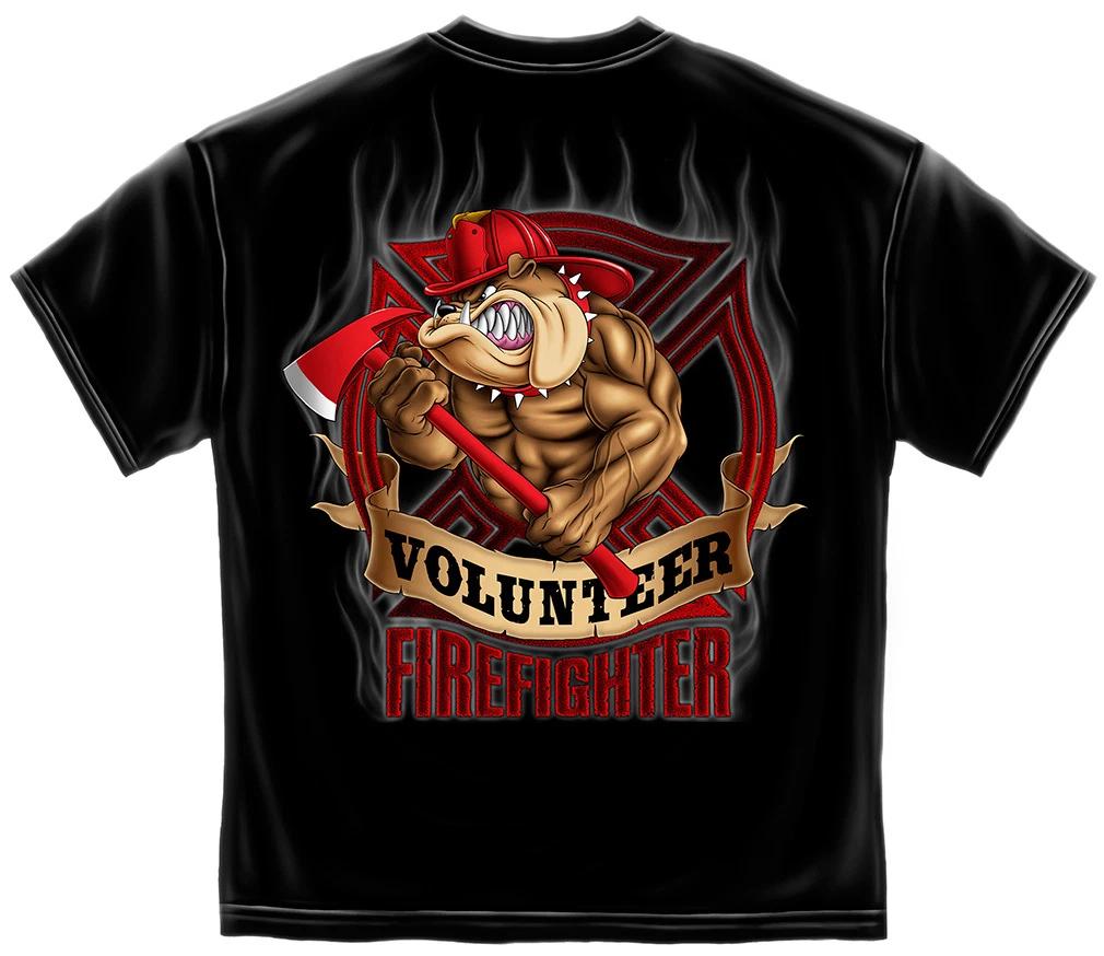 FIREFIGHTER - VOLUNTEER FIRE DOG T-Shirt 2XL